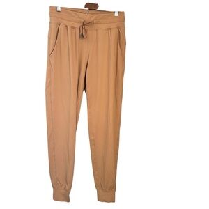 Zyia Active Camel Colored Joggers With Tie Waist